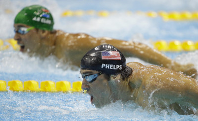 

Sports Swimming HD Wall Poster Paper Print(12 inch X 18 inch, Rolled)