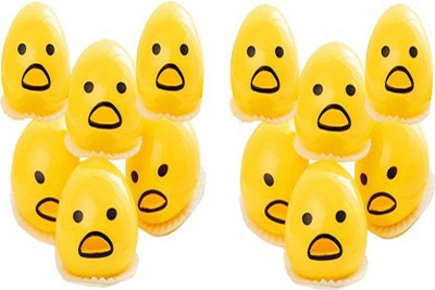 

Nabhya Cute Yellow Round Vomiting & Sucking Lazy Egg Yolk Vent Stress Tricky Game Relief Toys (Pack Of 12 ) Yellow Putty Toy