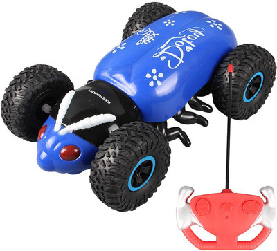 

Assemble Beetel Remote control trolley Flip Wireless remote control car toy boy charger A stunt soldier child(Multicolor)