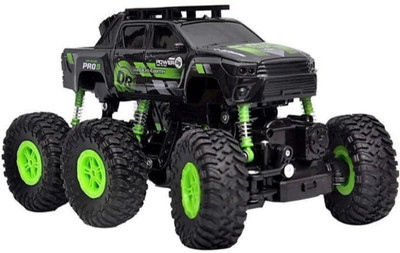 

Dhawani 6 Wheel Rock Crawler Remote Control Car, Monster Truck, Rechargeable(Green)