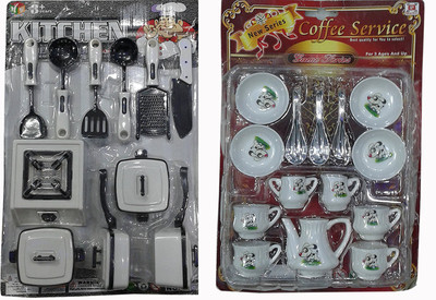 

HILY -White coloured Kitchen set with Cupset for Kids-Hily678