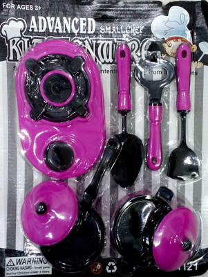 

Time2Play Kids Multi Coloured Kitchen set for Girls - Good Gift for Kids - Children Enjoy Playing for long hour 1238725