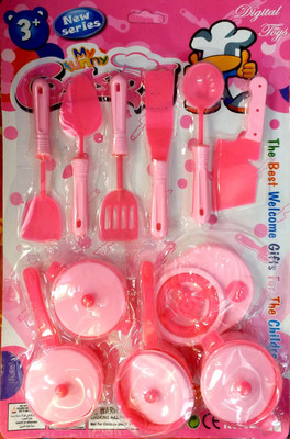 

Time2Play Kids Multi Coloured Kitchen set for Girls - Good Gift for Kids - Children Enjoy Playing for long hour 1238739
