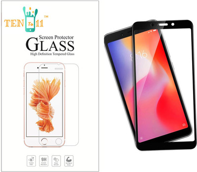 Ten To 11 Edge To Edge Tempered Glass for Mi Redmi 6(Pack of 1)