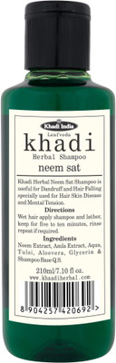 

Leafveda Khadi Neem Sat Shampoo(210 ml)