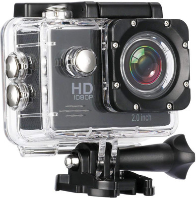 

Azacus Waterproof Sports 1080p Action Camera 1080P Waterproof Sport Action Camera 2 inch LCD Screen 12 MP Full HD Sports and Action Camera(Multicolor, 12 MP), Multi