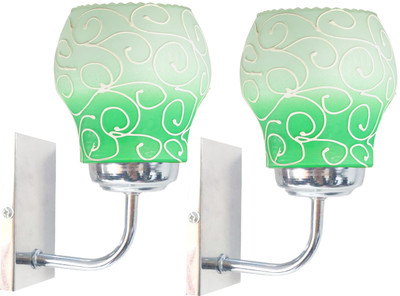 GLAMOROUS Uplight Wall Lamp Without Bulb(Pack of 2)