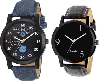 

KNACK 02S01P139 professional leather belt stylish and attractive couple Watch - For Men