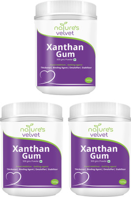 

Natures Velvet Lifecare Xanthan Gum Powder Thickening agent 500gms -Pack of 3 Carboxymethyl Cellulose (CMC) Powder(1500 g)