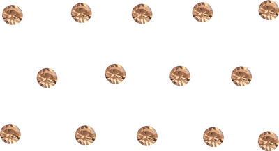 

Crystal Fancy Bindi Women Gold Bindis(Short Golden Stone)