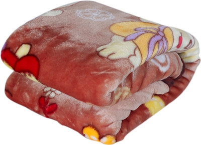 

Instabuyz Cartoon  Mink Blanket(Microfiber, Brown