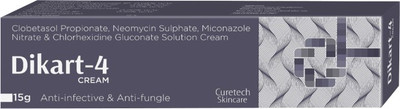 

Dikart 4 Anti Fungle & Anti Infective Cream 15gm (Pack Of 5)(15 g)