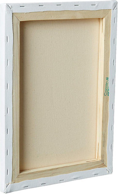 Camlin KOKUYO Acrylic Medium Grain Stretched Canvas Board (Set of 1)(White)