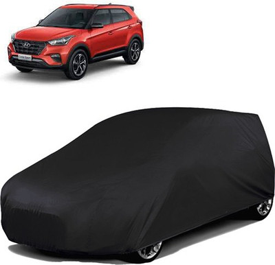 GoldRich Car Cover For Jeep Compass (Without Mirror Pockets)(Black)