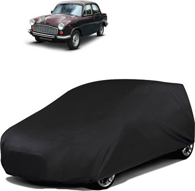 GoldRich Car Cover For HM Ambassador MPFi (Without Mirror Pockets)(Black)