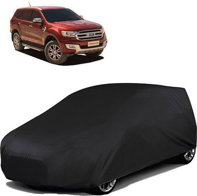 GoldRich Car Cover For Ford Endeavour (Without Mirror Pockets)(Black)