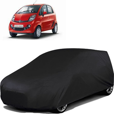 Purpleheart Car Cover For Tata Nano Genx (Without Mirror Pockets)(Black)