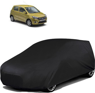 Purpleheart Car Cover For Maruti Suzuki Celerio (Without Mirror Pockets)(Black)
