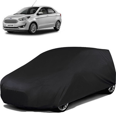 Purpleheart Car Cover For Ford Figo Aspire (Without Mirror Pockets)(Black)