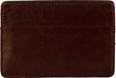 JL Collections 3 Card Holder(Set of 1, Brown)