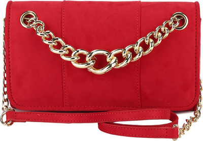 Miss CL Casual Red  Clutch at flipkart