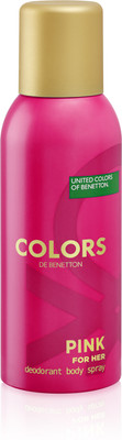 

United Colors of Benetton Pink Deodorant Spray - For Women(150 ml)