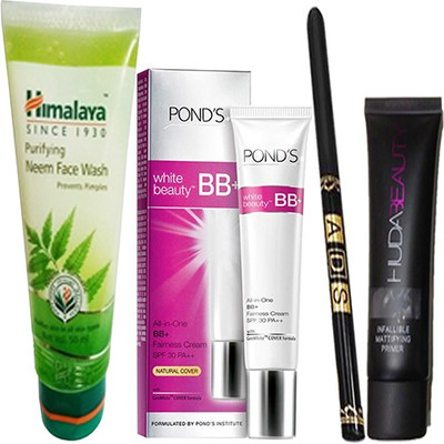 

Ponds Beauty BB+ With Primer(35 ml) & Waterproof Eyeliner, Face Wash(50 g)(Set of 1)