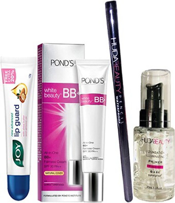 

Ponds Beauty BB+ With Primer(30 ml) & Waterproof Eyeliner, 1 Lip Guard(Set of 1)