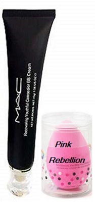 

Pink Rebellion Sponge Puff & Mac Recovering Youthful Concealer BB Cream(Set of 2)