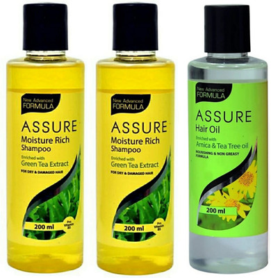 

Assure Moisture Rich Shampoo + Hair Oil combo(Set of 1)