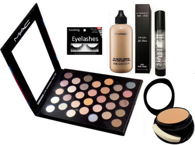 

ravishing Eyelashes, face & body foundation & primer & compact & eye shadow 32 shades palette(Set of 5)