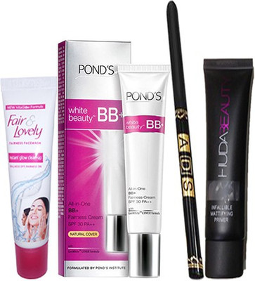 

Ponds Beauty BB+ With Primer(35 ml) & Waterproof Eyeliner, Face Wash(20 g)(Set of 1)