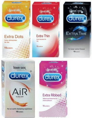 Durex All in one Condom(Set of 5, 50S)