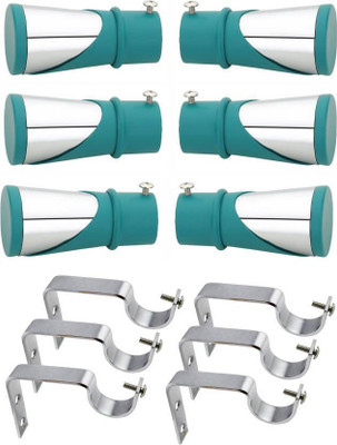 tajhardwaregallery Green Rod Rail Bracket Metal(Pack of 12)