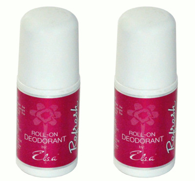 

Elsa Refresh Antiperspirant VEGAN - Aluminum and Sulfate free Deodorant Roll-on - For Women(80 g, Pack of 2)