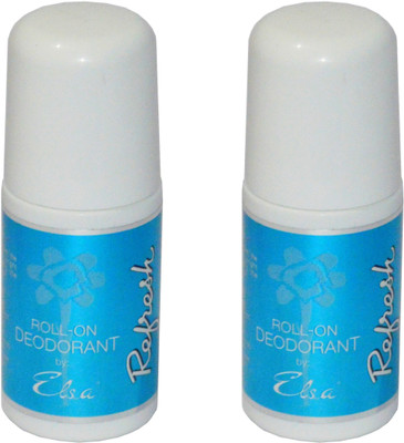 

Elsa Refresh Lavender sparx Antiperspirant VEGAN - Aluminum and Sulfate free Deodorant Roll-on - For Men(80 g, Pack of 2)