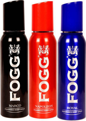 

Fogg Marco, Napolean,Royal Body Spray - For Men & Women(360 ml, Pack of 3)