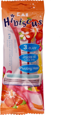 

Kai Hibiscus 3 Blade Razor (Made for Women) Pack of 1 Disposable Razor(Pack of 1)