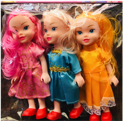 

DYNAMIC WORLD 3 SISTERS SOFT & STYLING DOLLS(Multicolor)