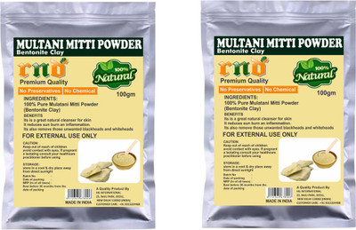 

RND Pure Herbal & Natural Multani Mitti (Powder Form) Fuller Earth Powder 200Gms (Fine Powder for Ubtan) (HEALING CLAY) (BENTONITE CLAY) (100% NATURAL & PURE) For Skin Mask & Hair Mask(200 g)