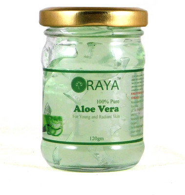 

ORAYA 100% Pure & Organic Soothing Aloe Vera Gel For Face, Skin and Hair – Best Multipurpose Beauty Gel | Paraben & Sulphate Free (120 gm)(120 ml)