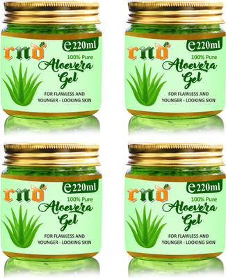 

RND Organic 100% Pure Aloe Vera Gel Pack of 4(880 ml)