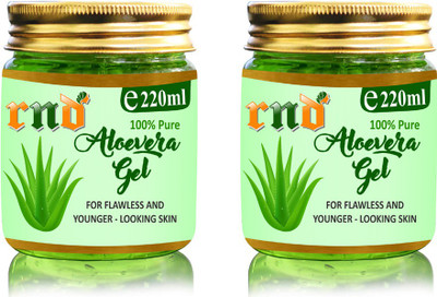 

RND Organic 100% Pure Aloe Vera Gel Pack of 2(440 ml)