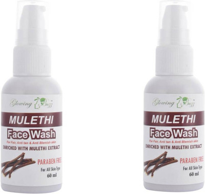 

Glowing Buzz Mulethi facewash 60ml Pack of 2 Face Wash(120 ml)