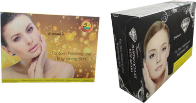 

Captain's Combo of Diamond Facial Kit 250g & Gold Facial Kit 250g 500 g(Set of 2)