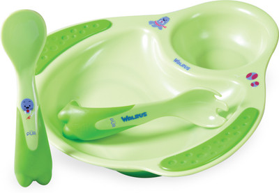 

PUR Plate & Cutlery - Plastic(Green)