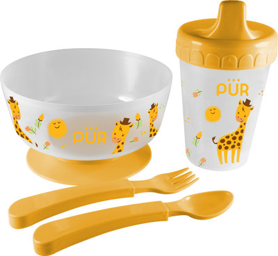 PUR Weaning Set Yellow - Plastic(Yellow)