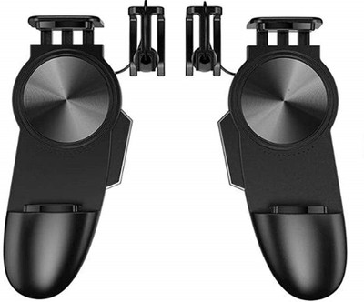 

Adhbhud S12 for PUBG Mobile Gamepad Controller with L1R1 Shooter Trigger Fire Button Aim Key Joystick for iOS & Android Shooting Game Gaming Accessory Kit(Black, For iOS, Android)