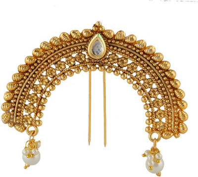 

Anuradha Art Traditional hair brooch Hair Accessory Set(Gold)