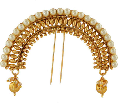 

Anuradha Art Traditional hair brooch Hair Accessory Set(Gold)